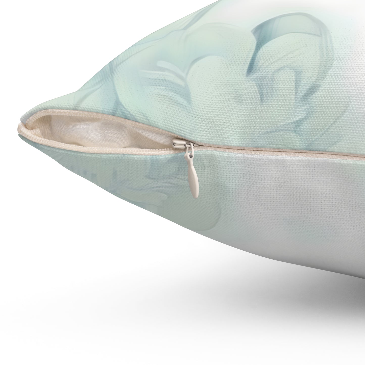 Monogram S Botanical Throw Pillow — Personalized Initial Decor