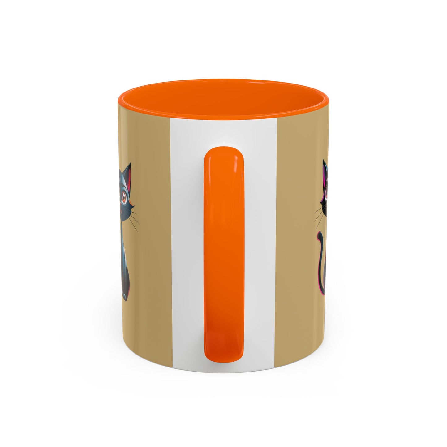 Cute Cat Accent Coffee Mug - Perfect for Cat Lovers, Gift for Birthdays, Home Decor, Animal Enthusiasts, Fun Kitchenware