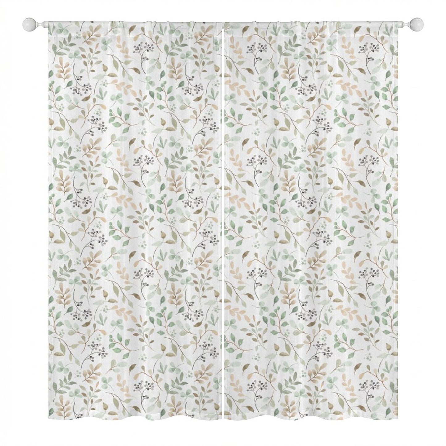 Sheer Curtain Flowers Vines