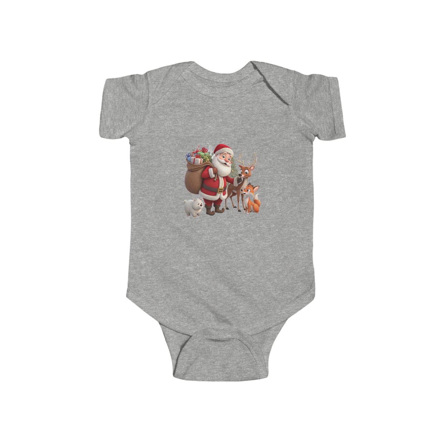 Santa & Friends Baby Bodysuit — Cute Christmas Infant Onesie