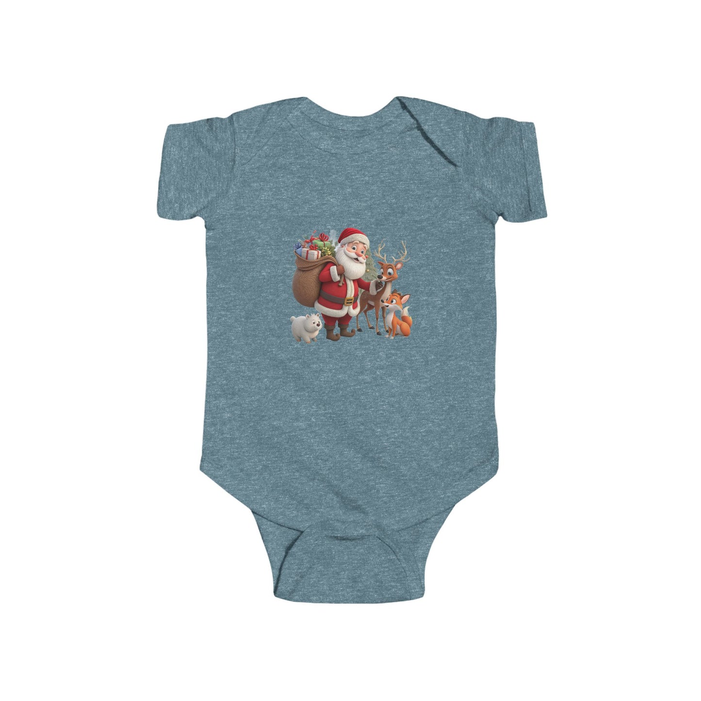 Santa & Friends Baby Bodysuit — Cute Christmas Infant Onesie