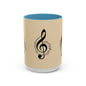 Musical Notes Coffee Mug - Perfect Gift for Music Lovers