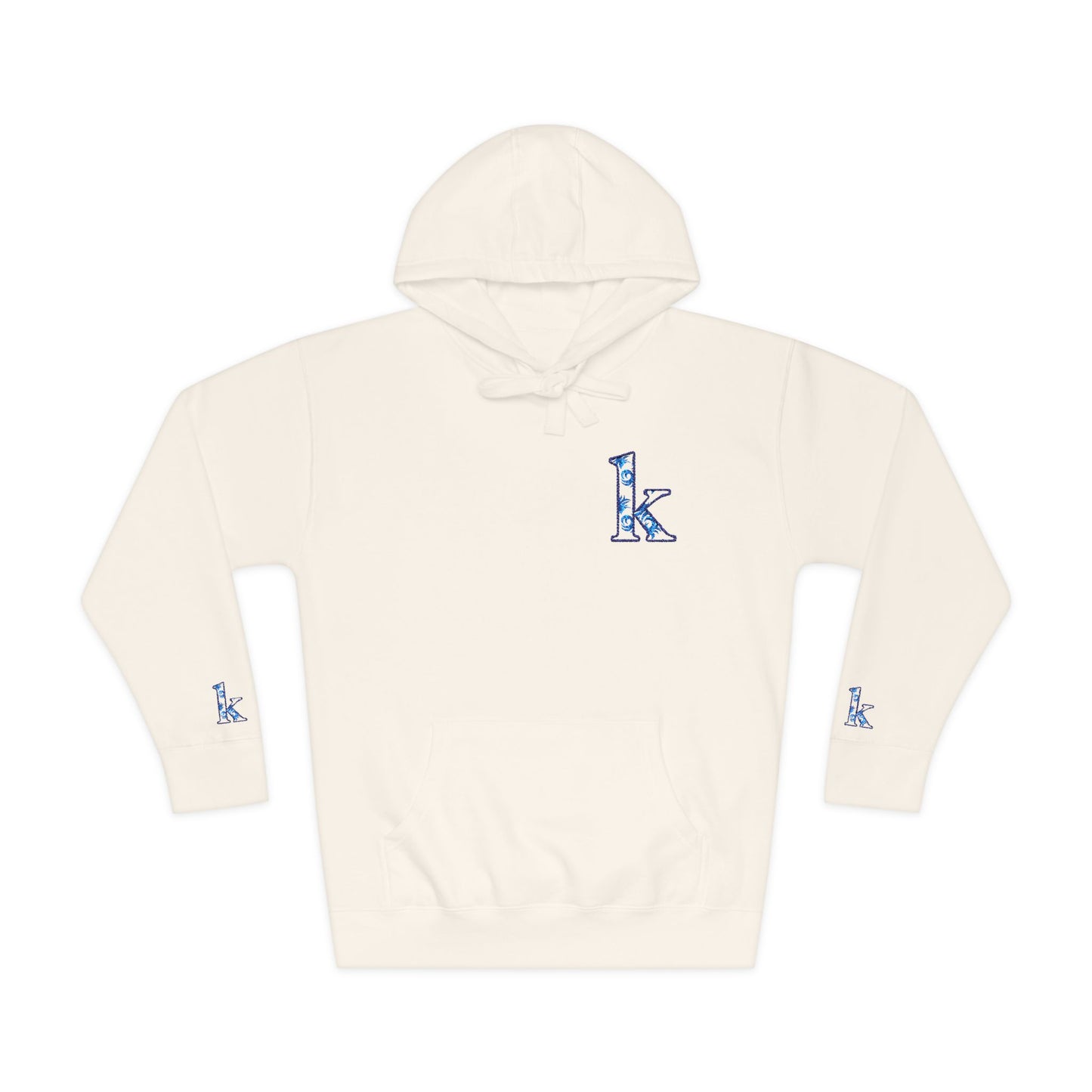Cozy Floral Monogram Fleece Hoodie for Unisex - Perfect Gift for Birthdays, Valentine’s Day, Casual Wear, Adventure
