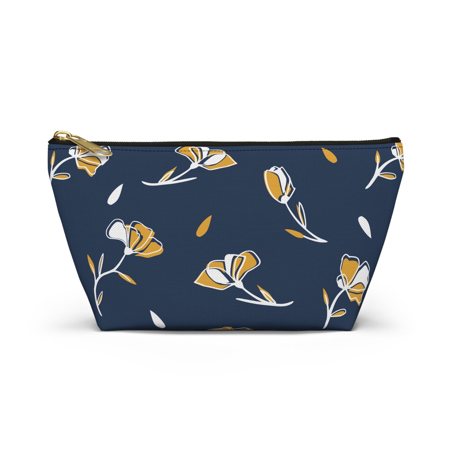 Floral Accessory Pouch - Stylish Makeup Bag, Travel Organizer, Gift for Her, Cosmetic Clutch, Everyday Use, Elegant Flower Design