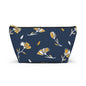 Floral Accessory Pouch - Stylish Makeup Bag, Travel Organizer, Gift for Her, Cosmetic Clutch, Everyday Use, Elegant Flower Design