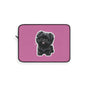 Cute Puppy Laptop Sleeve with Adorable Dog Design, Dog Lover Gift, Laptop Case, Pet Owner Accessory, Pink Sleeve