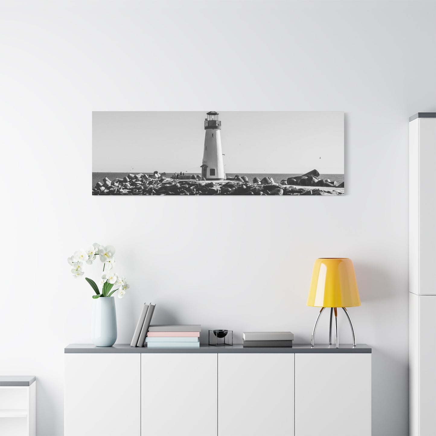 Matte Canvas, Stretched, 1.25" - Lighthouse