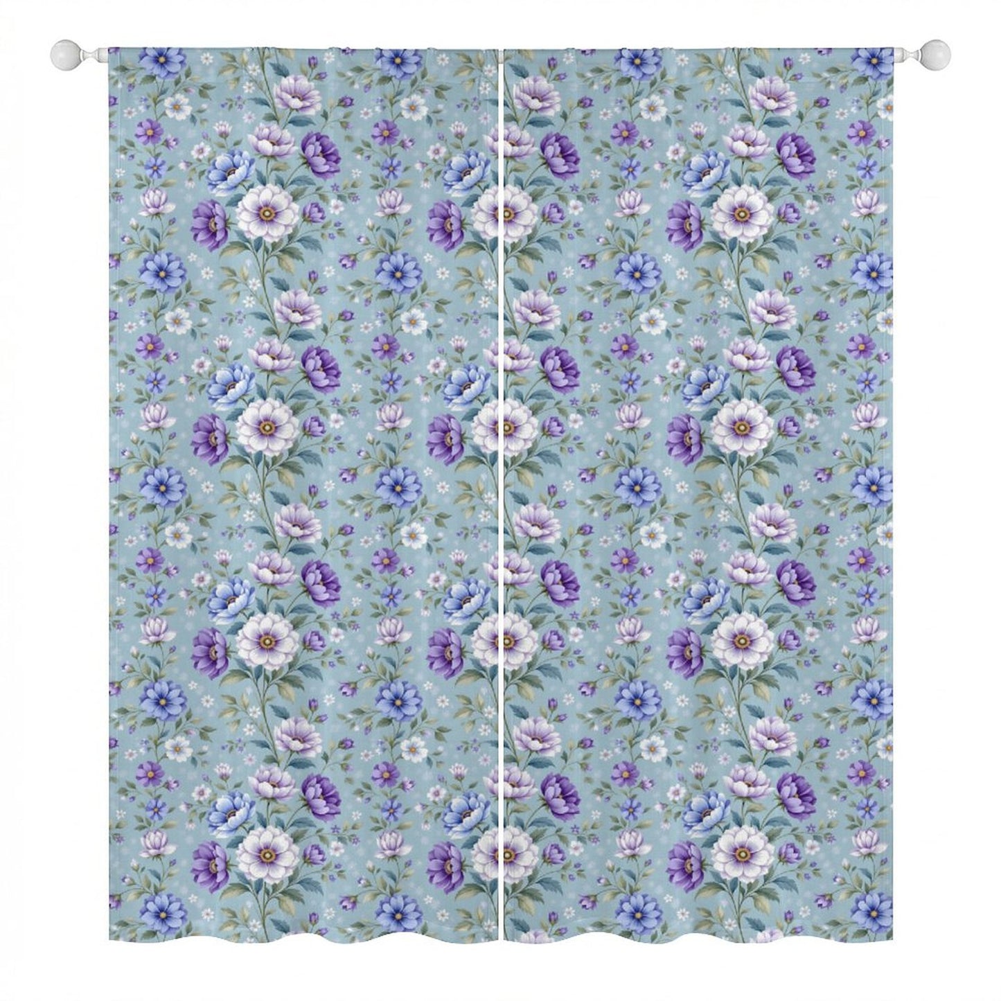 Sheer Curtain Flowers