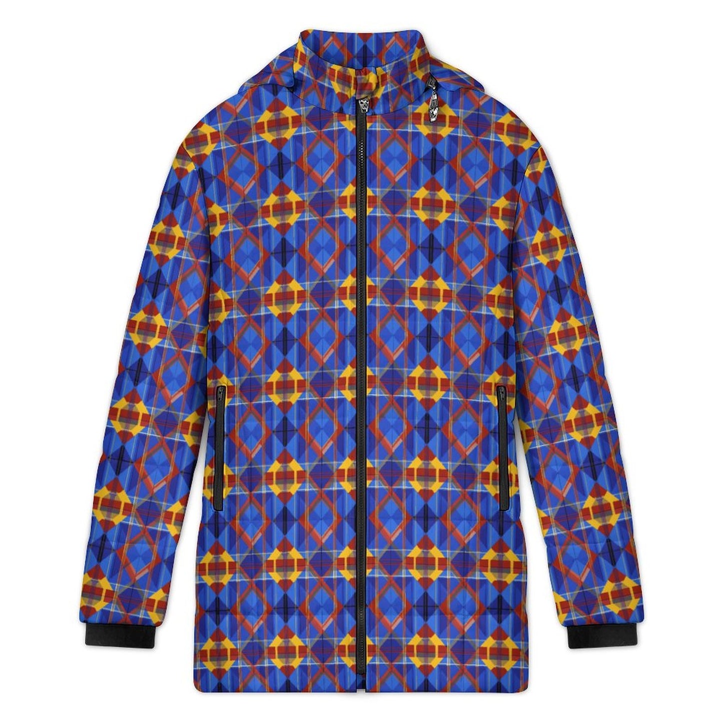 Winter Quilted Long-Sleeve Hooded Outerwear