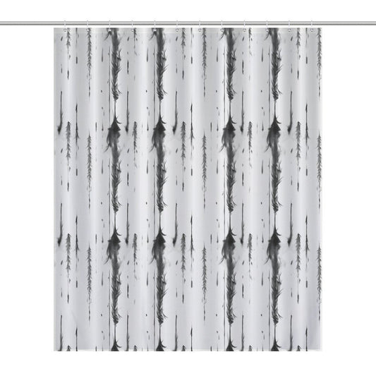 Black and White Shower Curtain