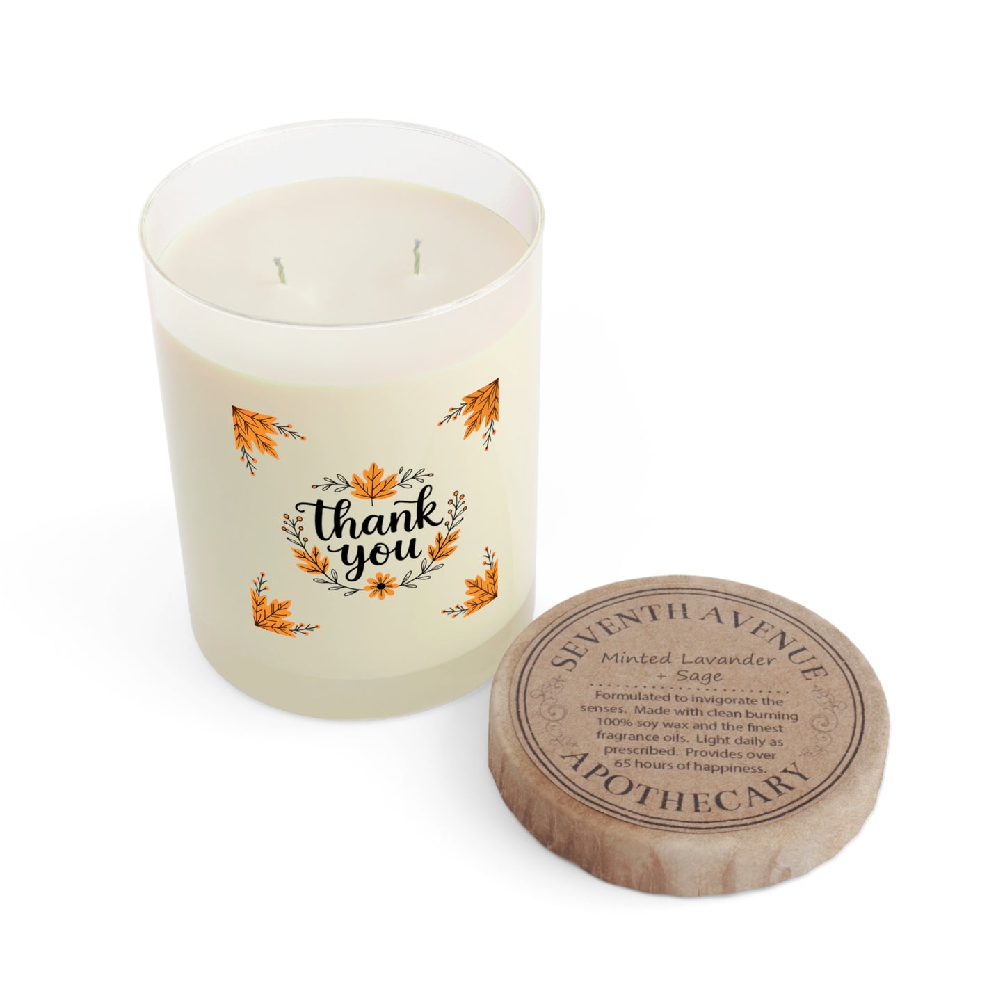 Scented Candle - Full Glass, 11oz