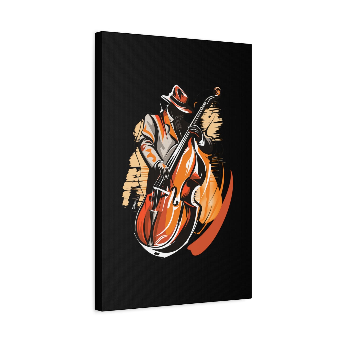 Matte Canvas, Stretched, 1.25" - Bass Player