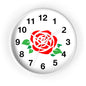 Rose Floral Wall Clock | Elegant Home Décor, Gift for Flower Lovers, Timeless Design, Spring Decor, Birthday Gift