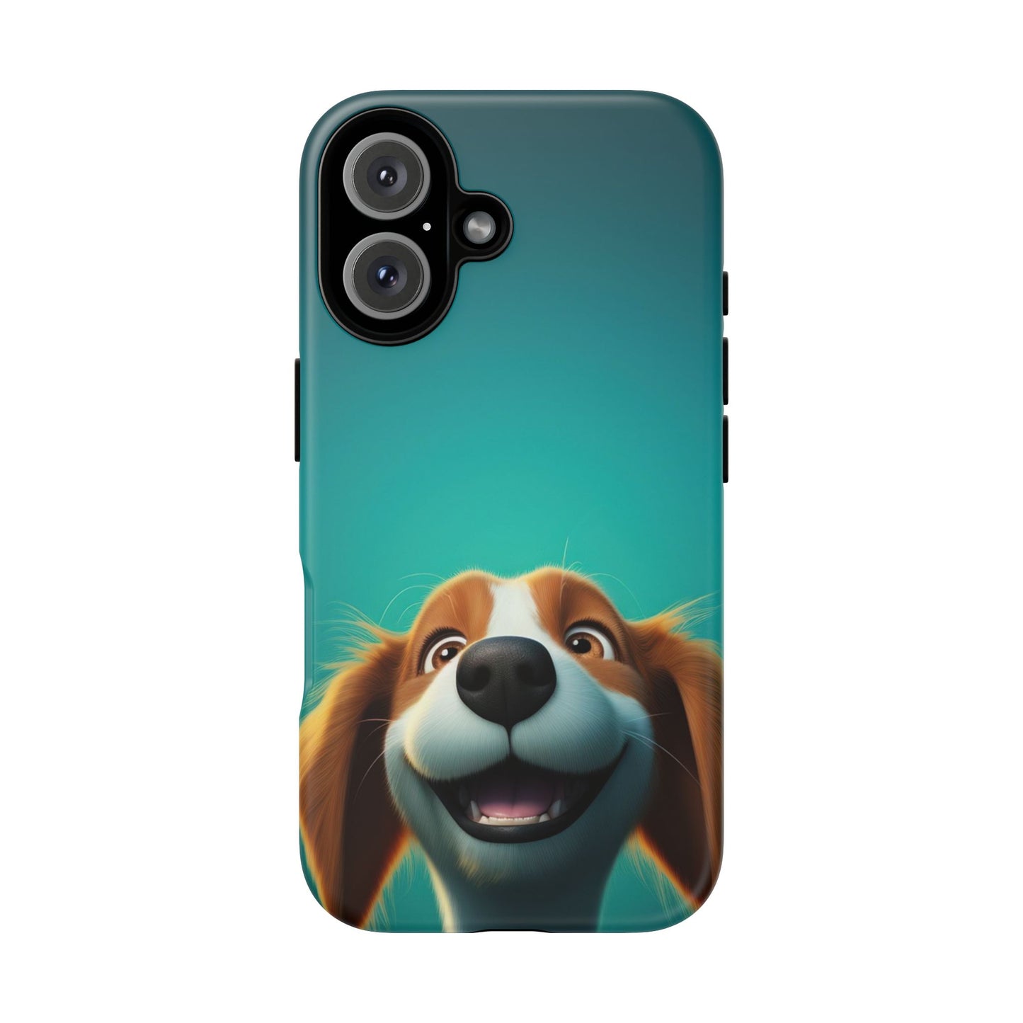 Happy Dog Phone Case — Cute Cartoon Puppy Protective Phone Cover