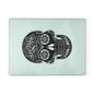 Decorative Glass Cutting Board - Sugar Skull Design, Kitchen Decor, Gift for Home Cooks, Day of the Dead, Unique Cookware