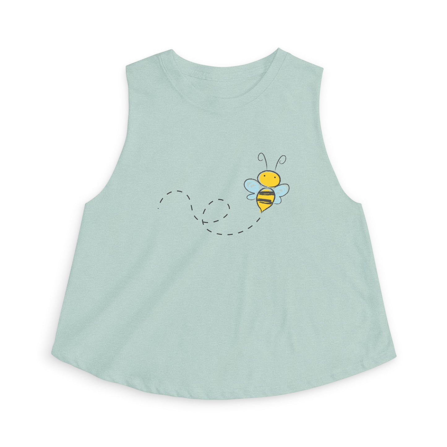 Bee Cute Women's Crop Top — Sweet Bumblebee Graphic