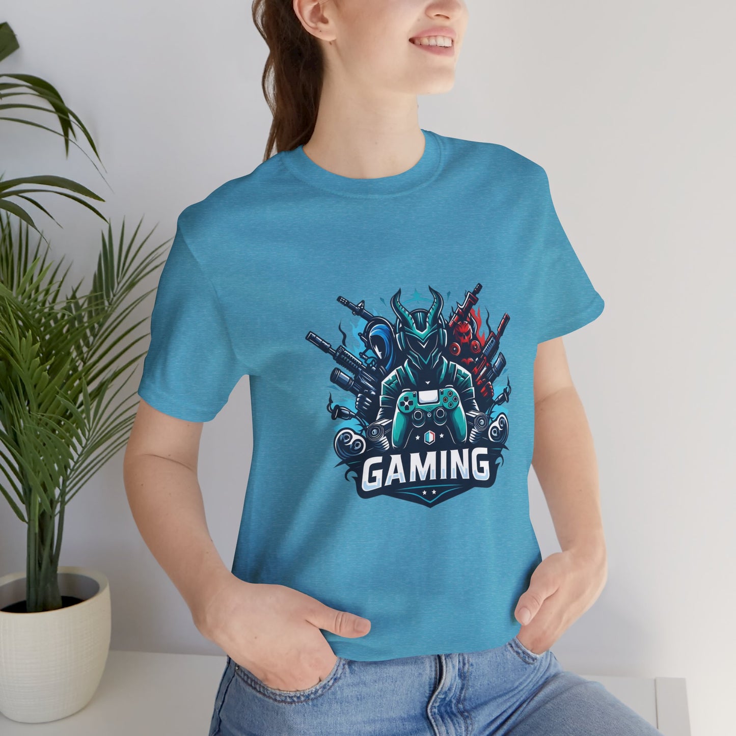 Gaming Controller Emblem Tee — Esports Gamer Graphic T-Shirt