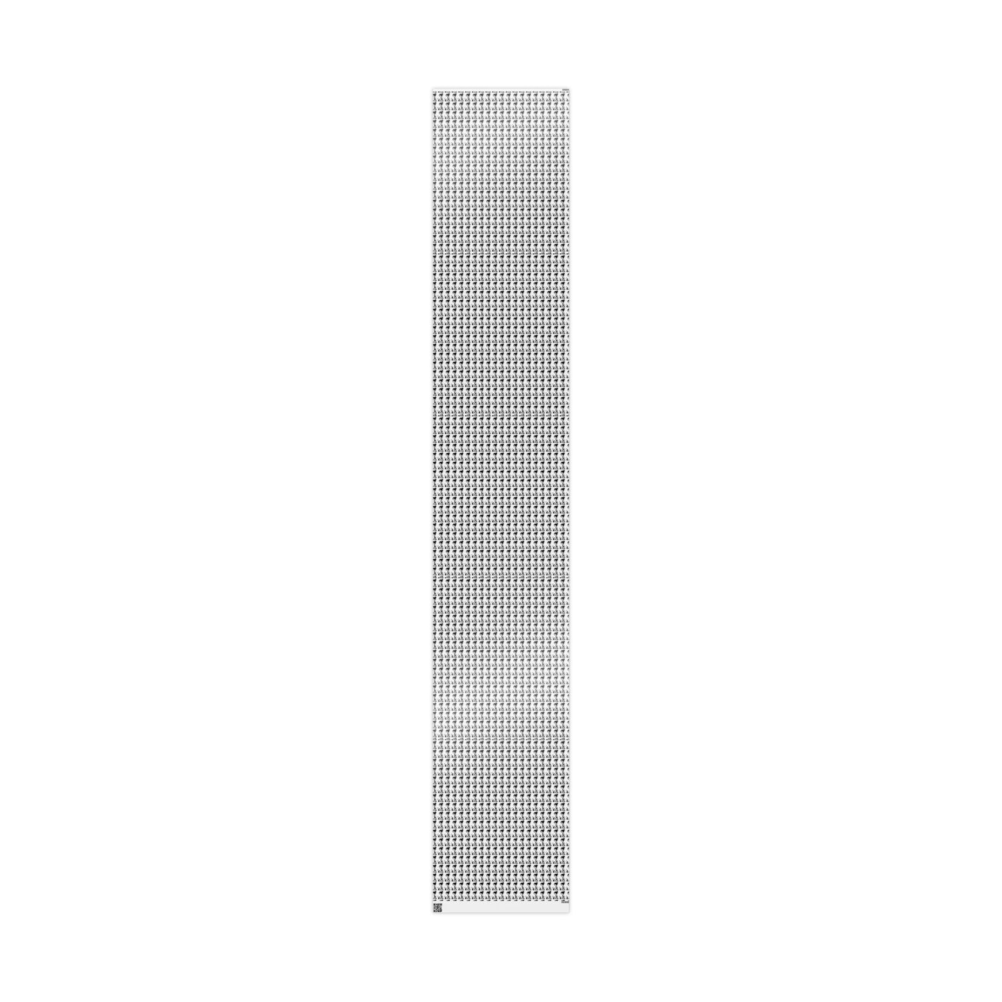 Wrapping Paper Roll — Black & White Repeating Eye Pattern