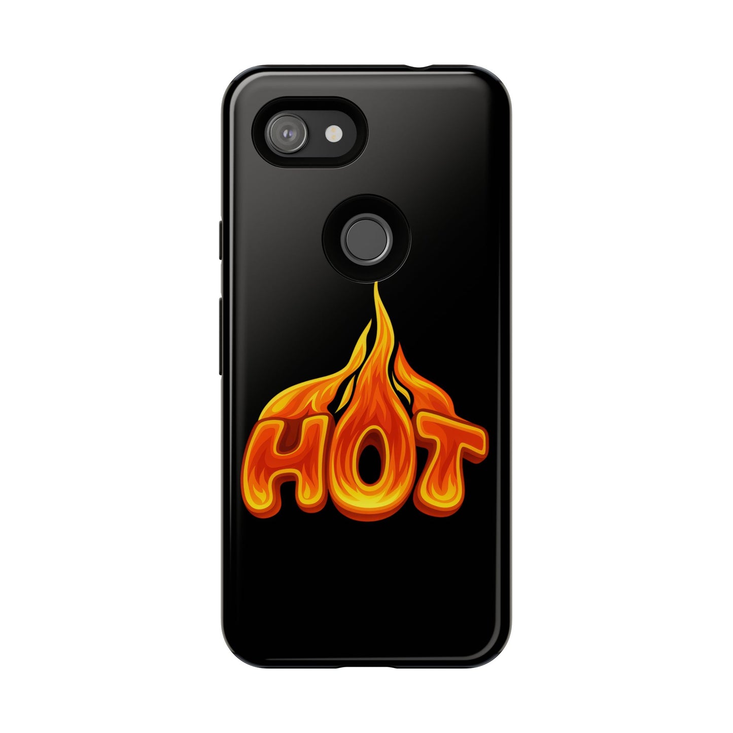 Stylish Phone Case, Hot Flames Design, Gift for Teens, Trendy Accessory, Protective Cover, Unique Phone Case