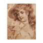 Vintage Sepia Portrait Canvas — Romantic Victorian Lady Matte Wall Art