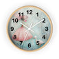 Whimsical Girl & Swan Wall Clock — Pastel Nursery Decor