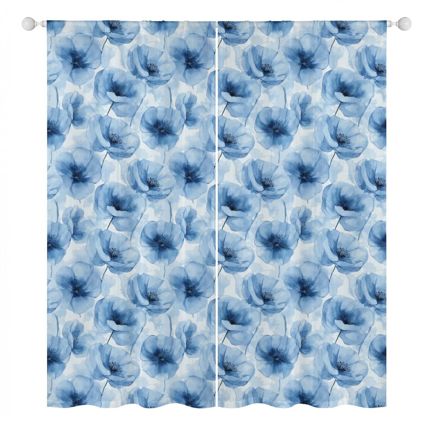 Sheer Curtain Flowers