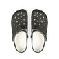 EVA Foam Clogs — Lightweight Black Swirl Slip‑On Shoes