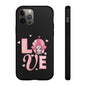 Love Gnome Phone Case — Cute Pink Heart Valentines Protective Case