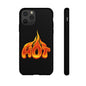 Stylish Phone Case, Hot Flames Design, Gift for Teens, Trendy Accessory, Protective Cover, Unique Phone Case