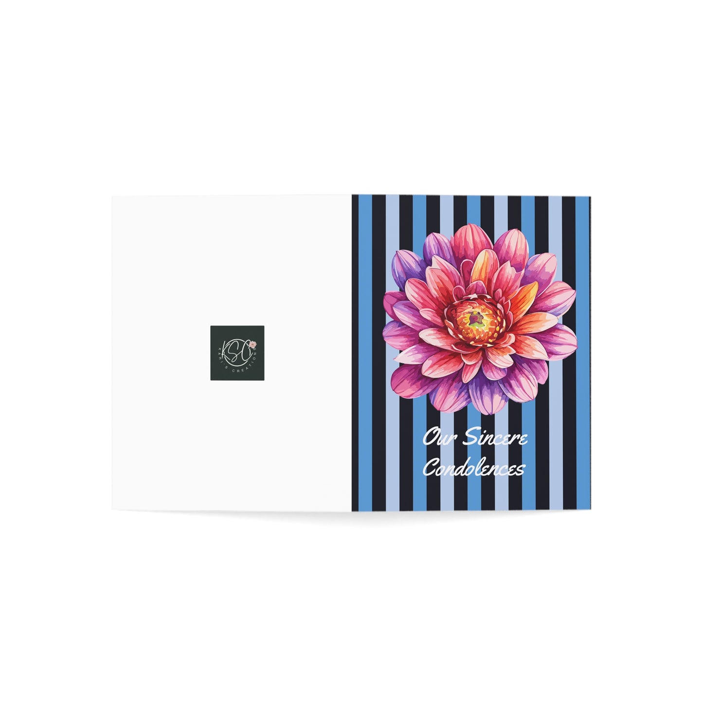 Elegant Floral Sympathy Cards Set