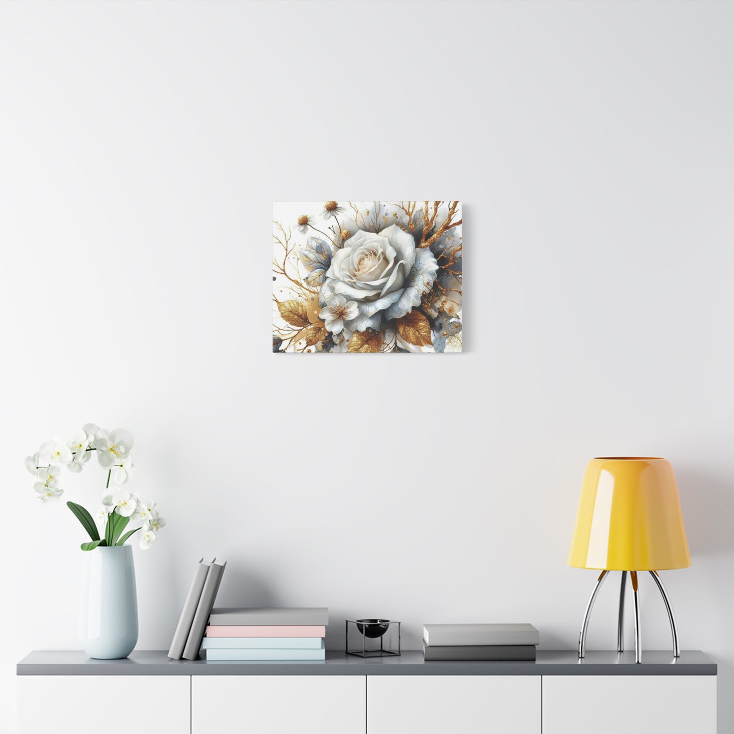 Matte Canvas, Stretched, 1.25" - Gold and Black