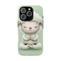 Meditating Lamb Phone Case — Cute Pastel Protective iPhone Cover