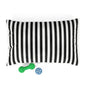 Striped Black & White Pet Bed — Cozy Plush Cushion for Dogs & Cats
