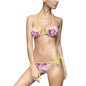 Floral Womens Bikini Swimsuit, Summer Swimwear, Beachwear, Tropical Vacation, Pool Party