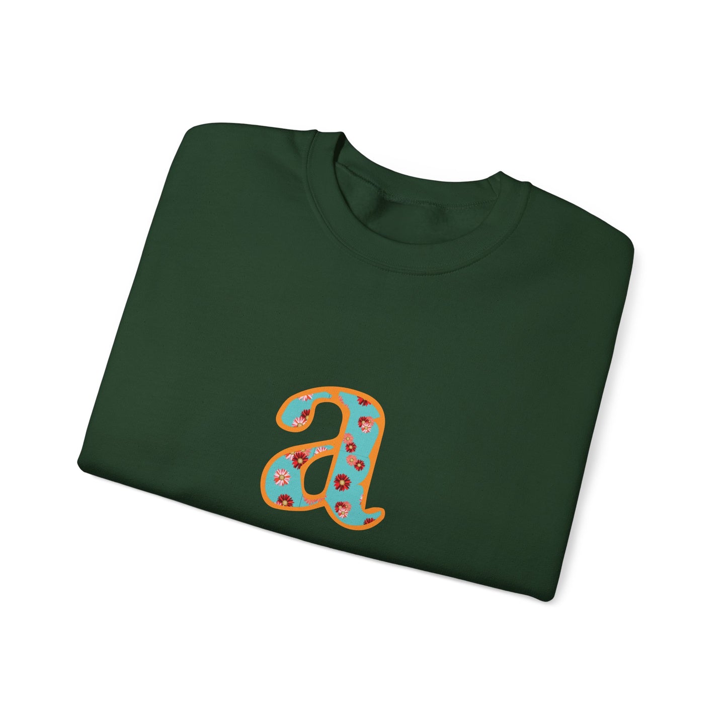 Personalized Initial Sweatshirt, Cozy Unisex Crewneck, Custom Gift for Her, Monogrammed Apparel, Perfect for Birthdays and Holidays