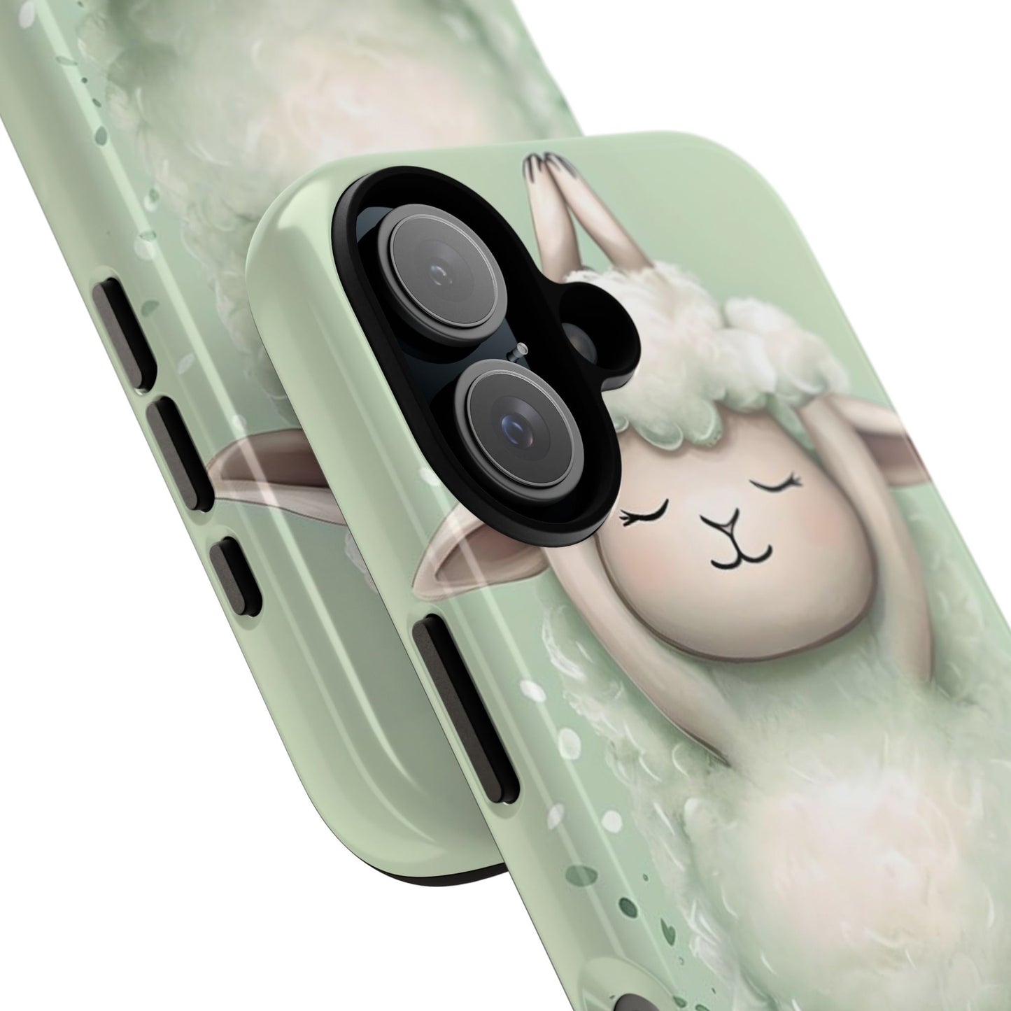 Cute Yoga Sheep Phone Case — Pastel Lamb Ballerina Protective Cover