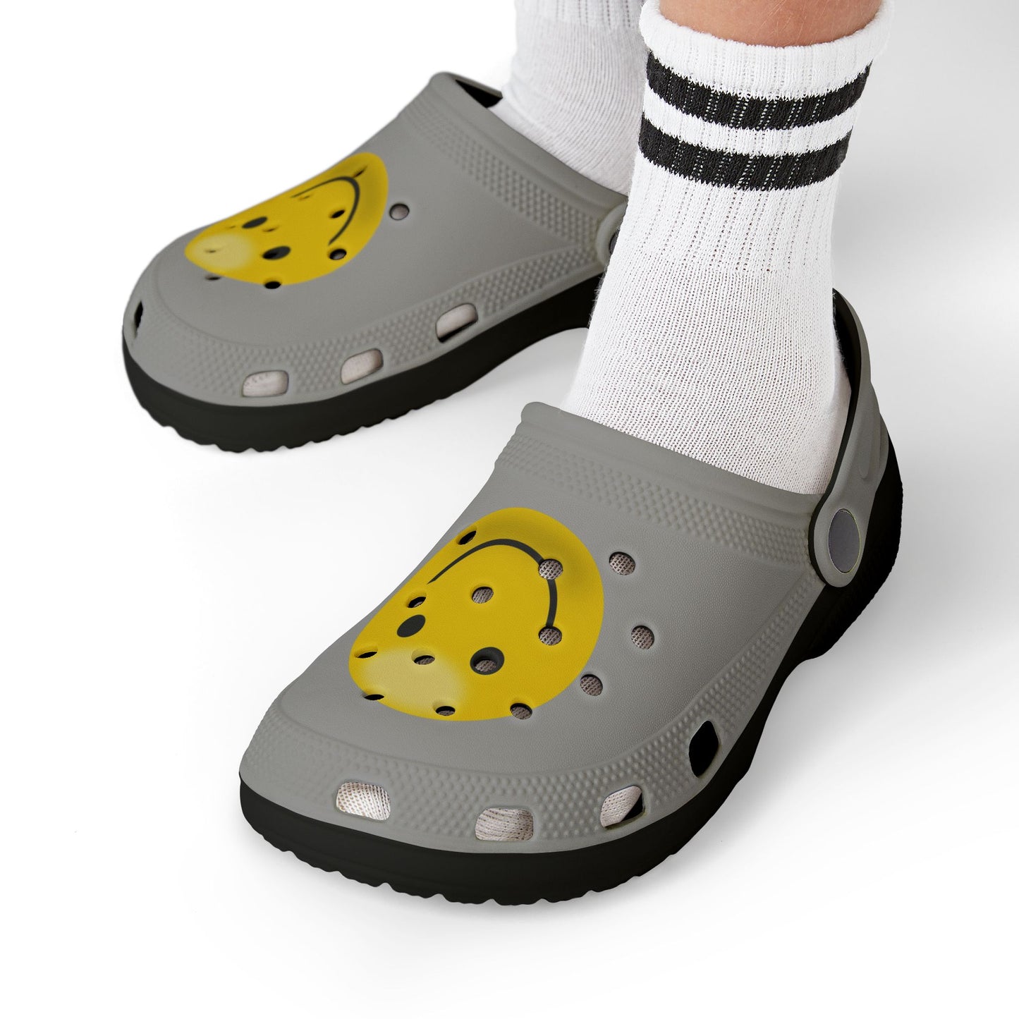 Smiley Face Clogs, Kid's EVA Foam Shoes