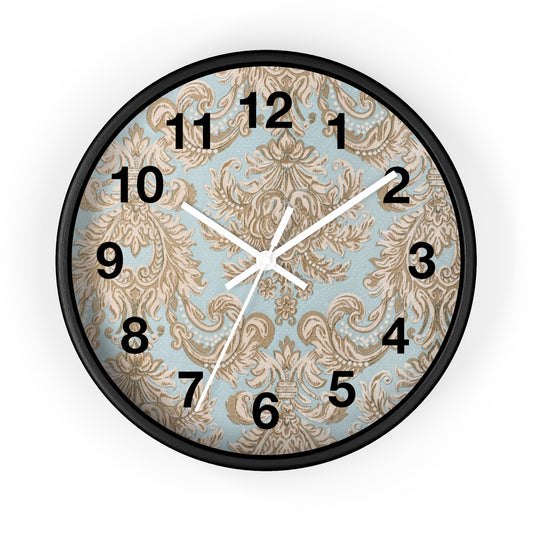 Elegant Floral Wall Clock, Home Decor, Vintage Style Clock, Clock for Living Room, Kitchen Wall Art, Gift for Housewarming
