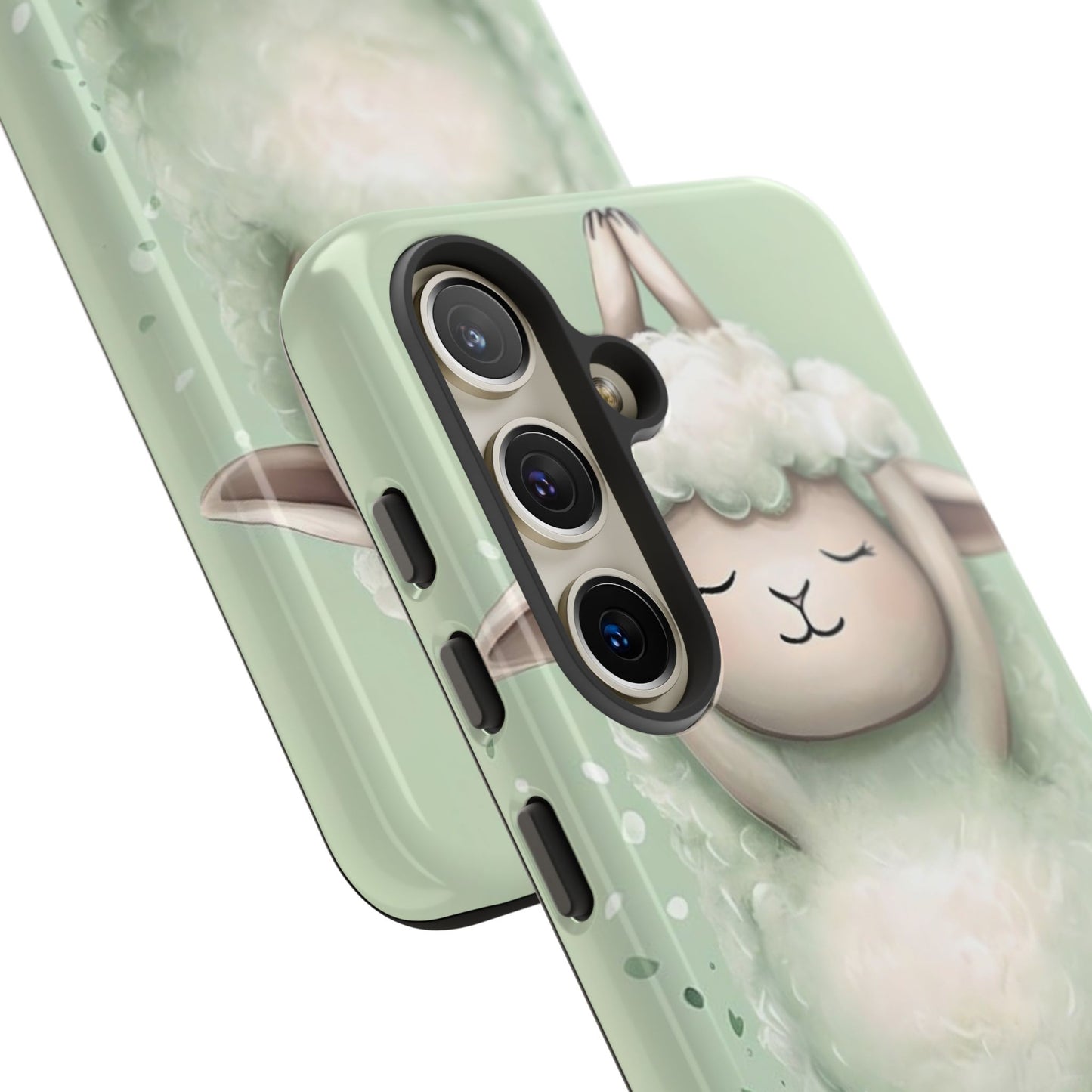 Cute Yoga Sheep Phone Case — Pastel Lamb Ballerina Protective Cover