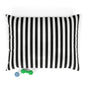 Striped Black & White Pet Bed — Cozy Plush Cushion for Dogs & Cats