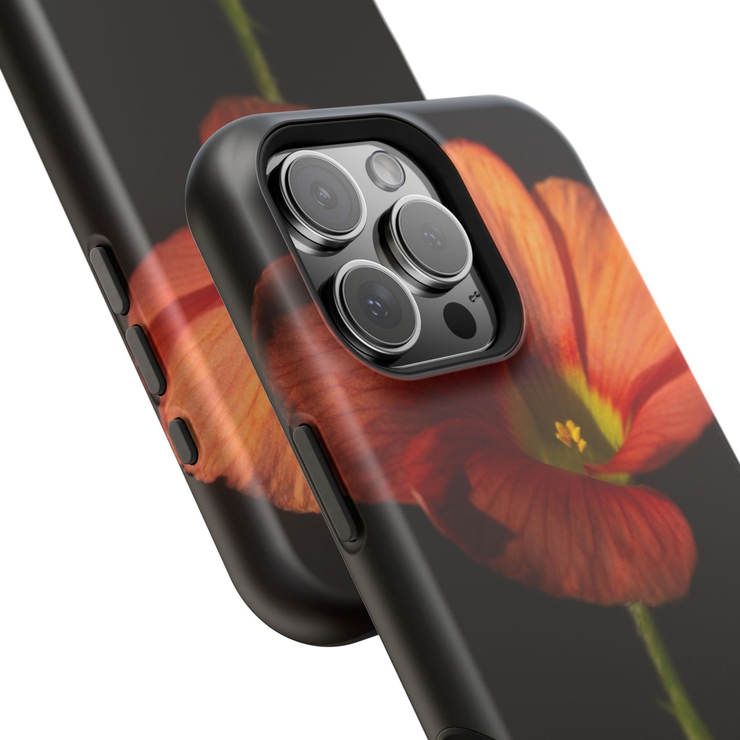 Poppy Bloom Magnetic Impact Phone Case — Slim Protective Floral Design