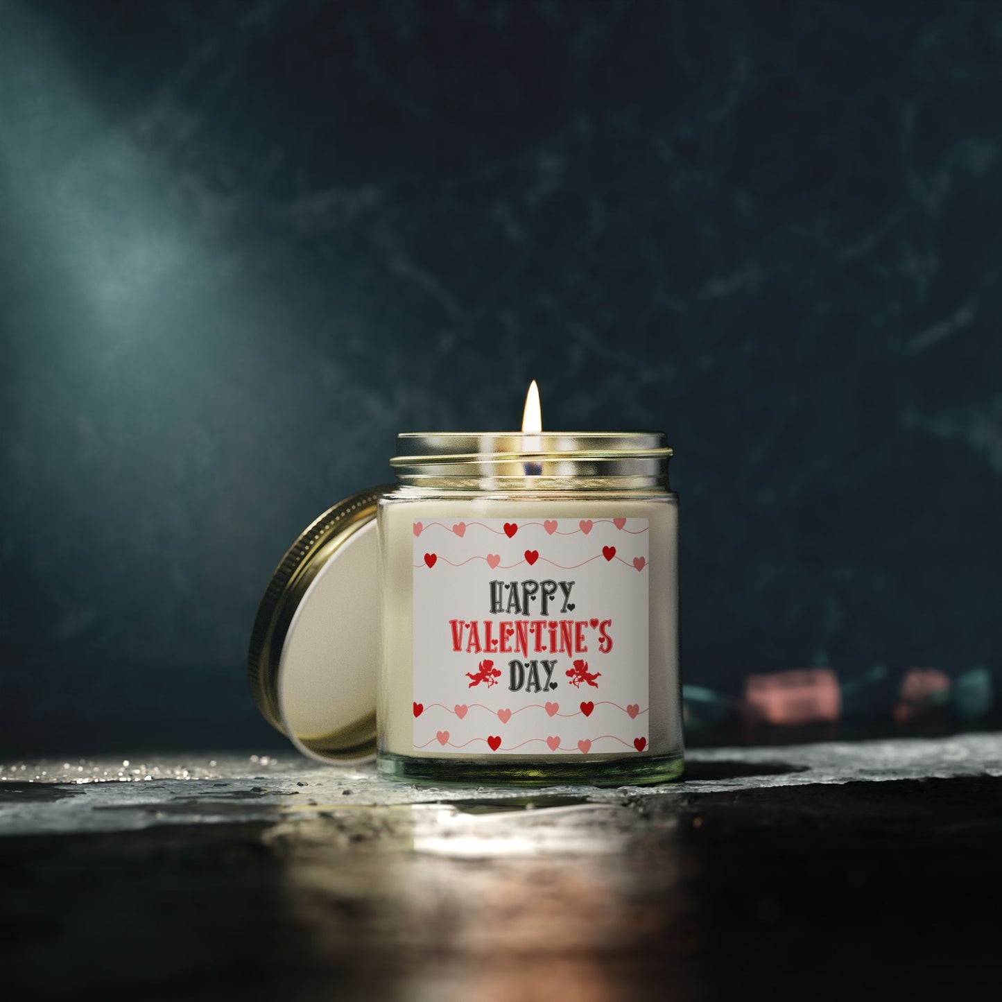 Valentine’s Day Scented Candle — Coconut Apricot Wax (4oz & 9oz)