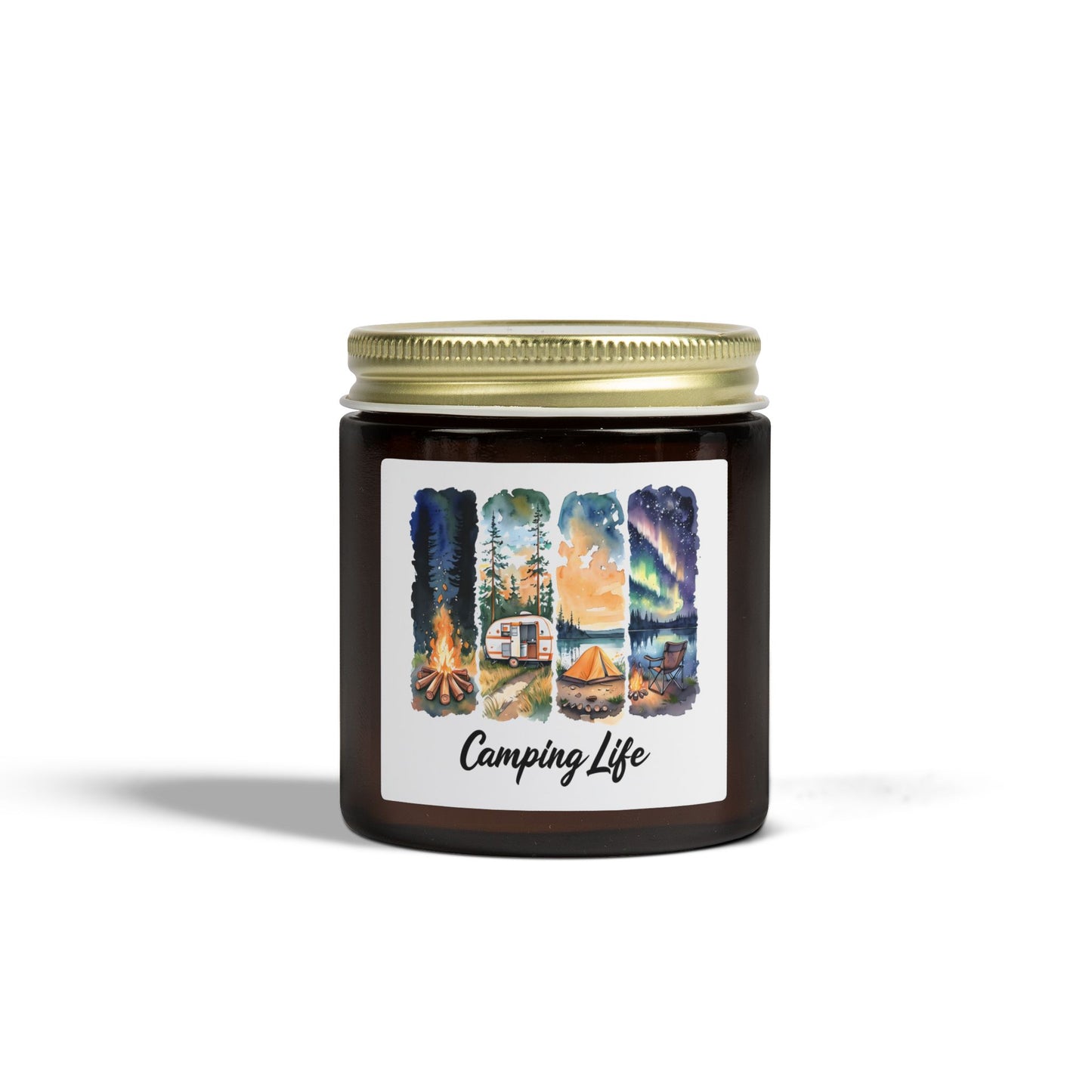 Coconut Apricot Scented Candle — Camping Life 4oz/9oz