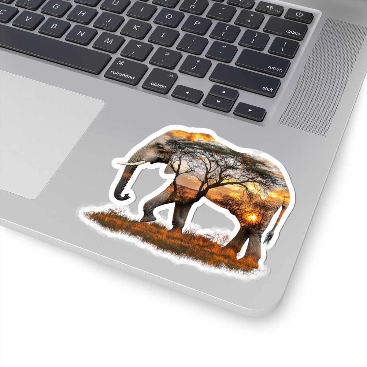 Wildlife Elephant Kiss-Cut Stickers - Nature Lover Decor