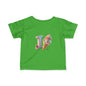 Ice Cream Letter J Infant Tee, Cute Baby Shirt, Kids Birthday Gift, Summer Outfit, Personalized Toddler Gift