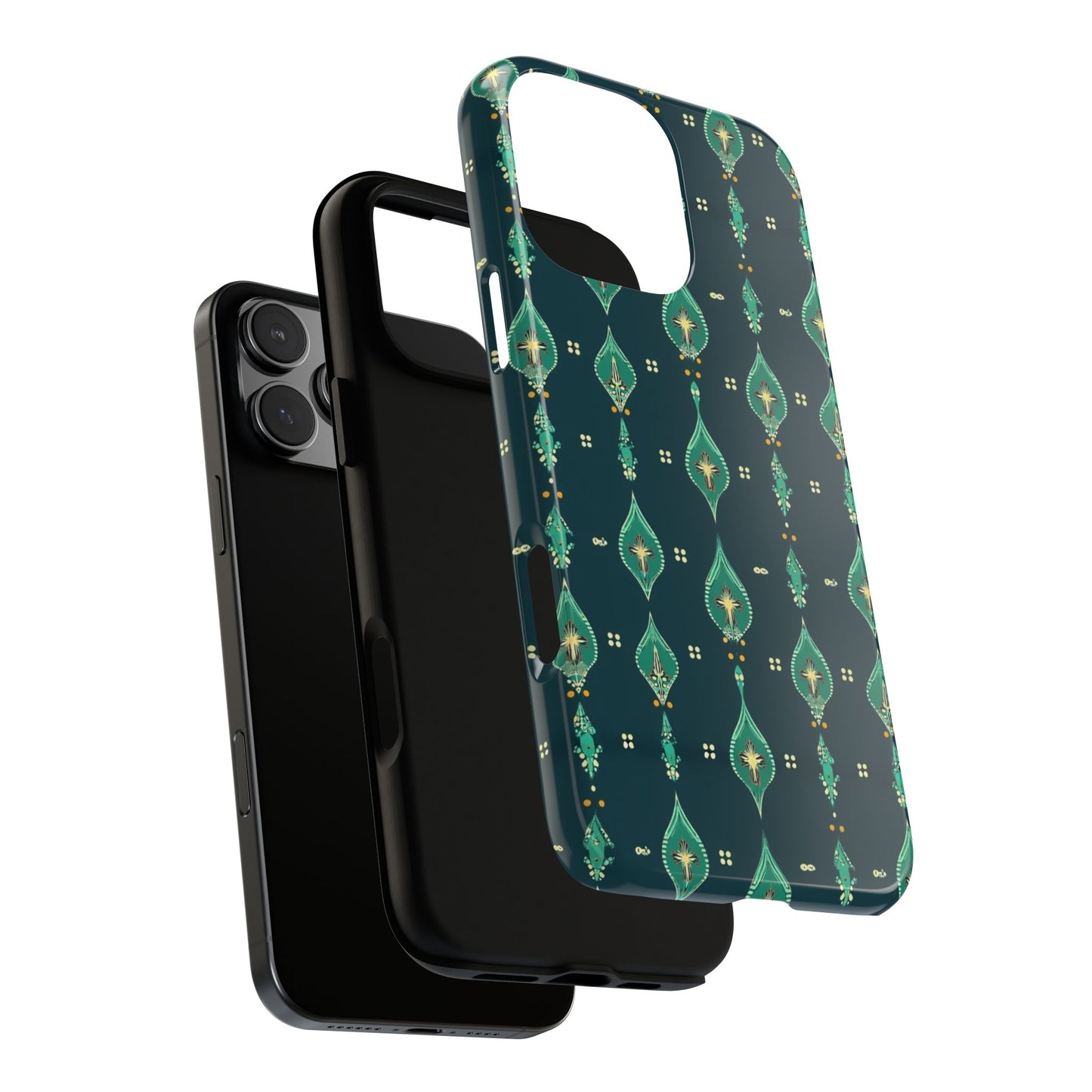 Emerald Boho Teardrop Phone Case