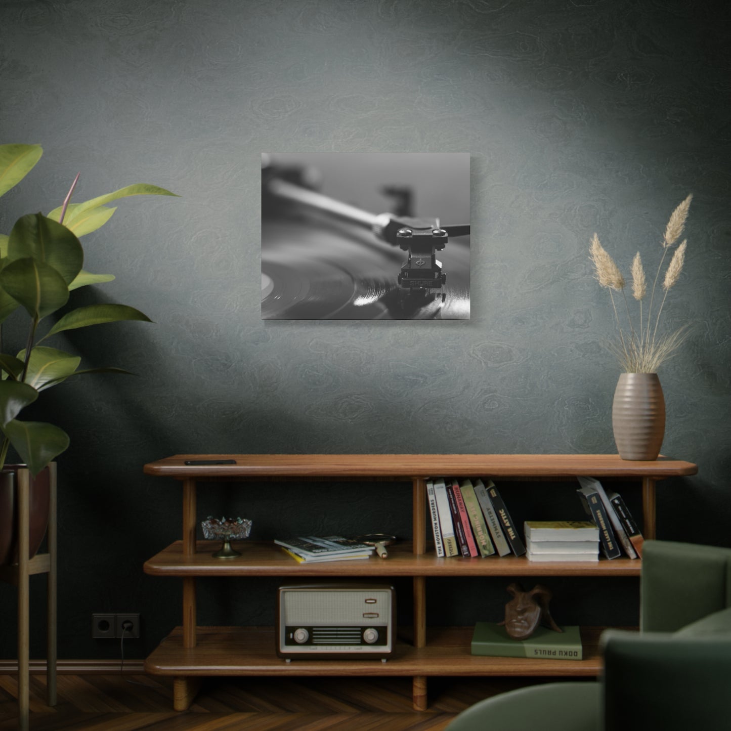 Vinyl Turntable Matte Canvas Print — Stretched 1.25" Wall Art