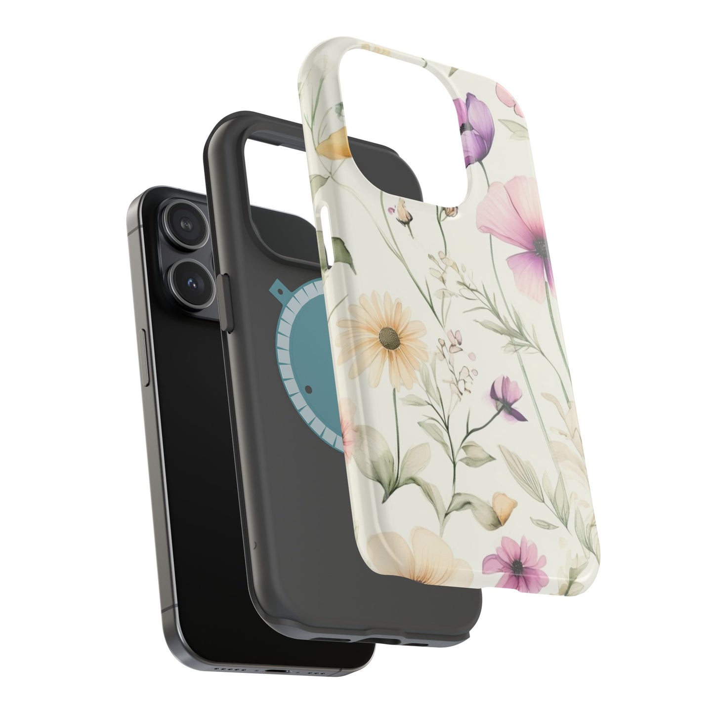 Floral Watercolor Magnetic Impact-Resistant Phone Case