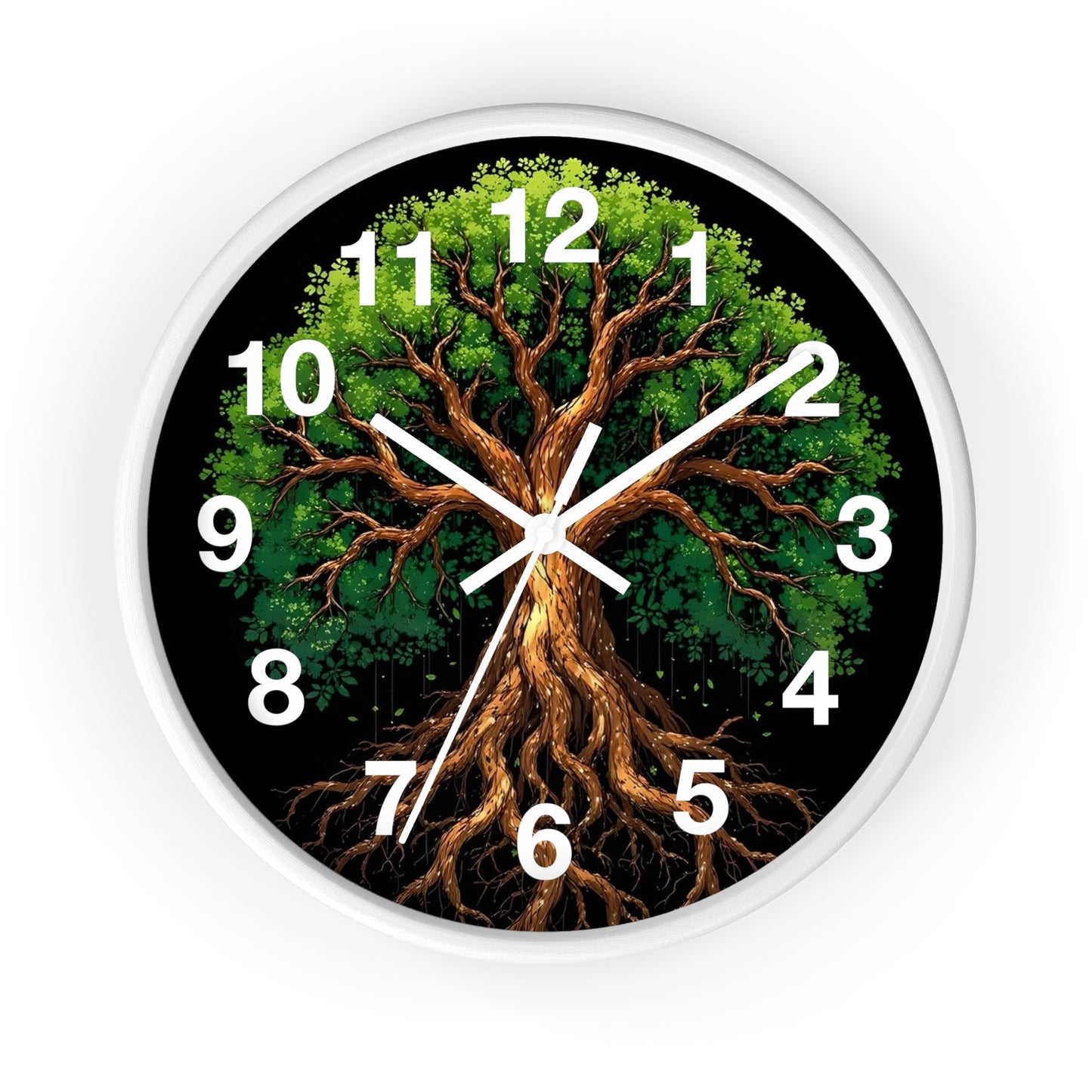 Nature-Inspired Tree Wall Clock, Home Decor, Eco-Friendly Gift, Rustic Aesthetic, Unique Timepiece, Woodland Theme