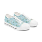 Low Top Sneakers — Nautical Lighthouse Pattern, Cute Coastal Women’s Casual Shoes